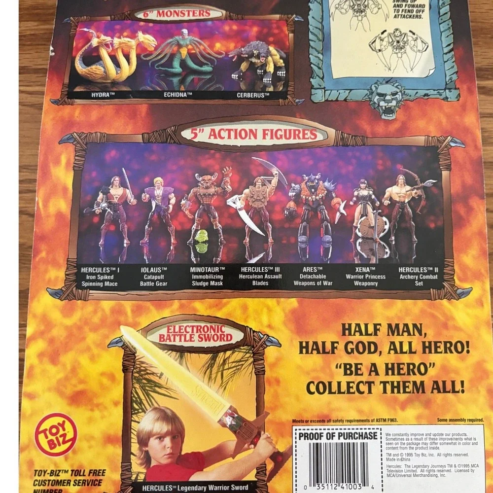 Hercules The Legendary Journeys Herculean Assault Blades Toy Biz 1995 Figure NEW
